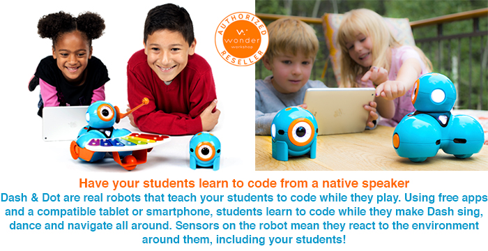 Kids can now program Dash and Dot robots through Swift Playgrounds