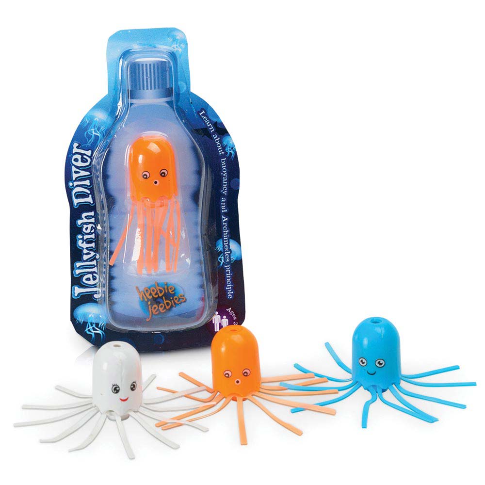 5pcs Magic Swimmer Cute Jellyfish Cartesian Diver Science Pressure Kids Toy Gift 