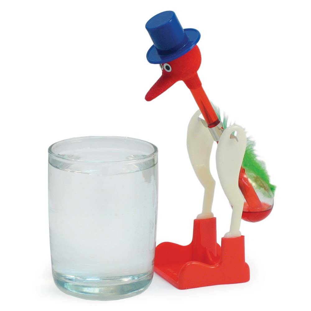 Drinking Bird Dippy Lucky Novelty Happy Duck Bobbing Toy Einstein Glass Gift BE