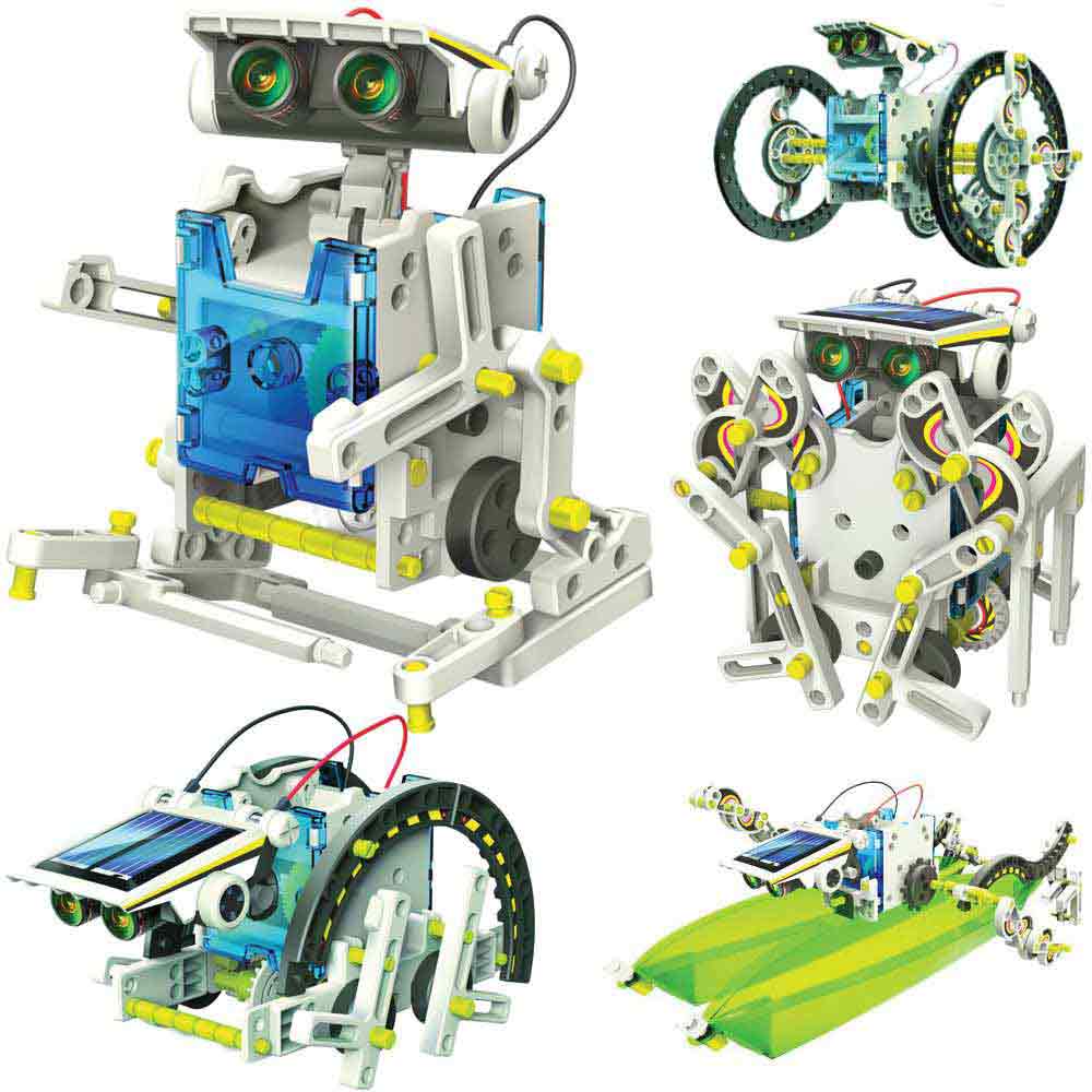 Elenco Teach Tech Solarbot.14 Solar Powered Robot Kit 14 Models for sale online 