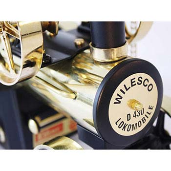 Wilesco Steam Locomobile - D430 / black & brass